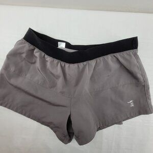 Nine Line Shorts Womens M Gray 4 inch Athletic With built-in compression briefs